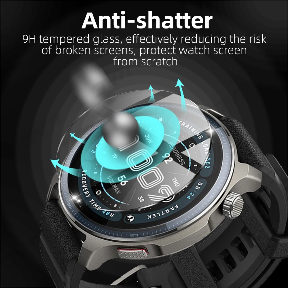 9H Tempered Glass for Amazfit Balance 2, Premium Screen Protector Durable HD Clear Anti-scratch Protection Film Accessories - Image 5