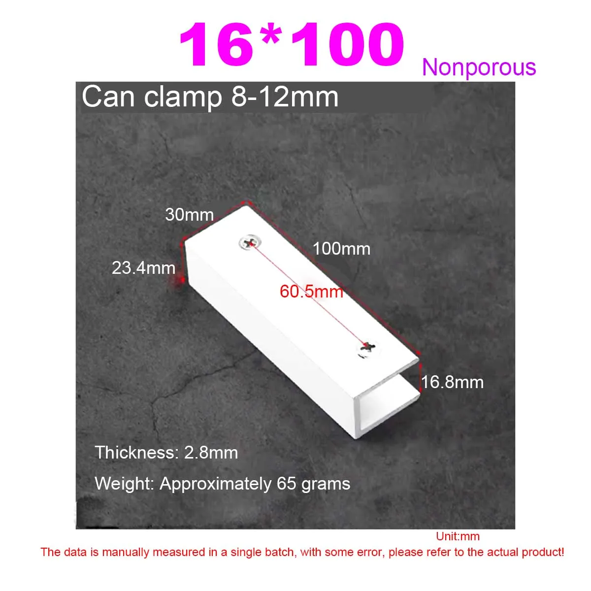 Thickened And Elongated Aluminum Alloy Glass Clip /Fixed Sandwich Panel Glass Bracket