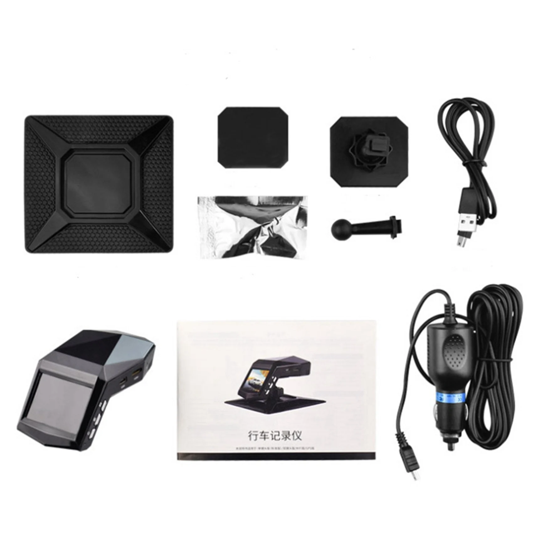 Authentic 3X New 1080P Full HD Dash Cam Car Video Driving Recorder With Center Console LCD Car DVR Video Recorder Parking Monito