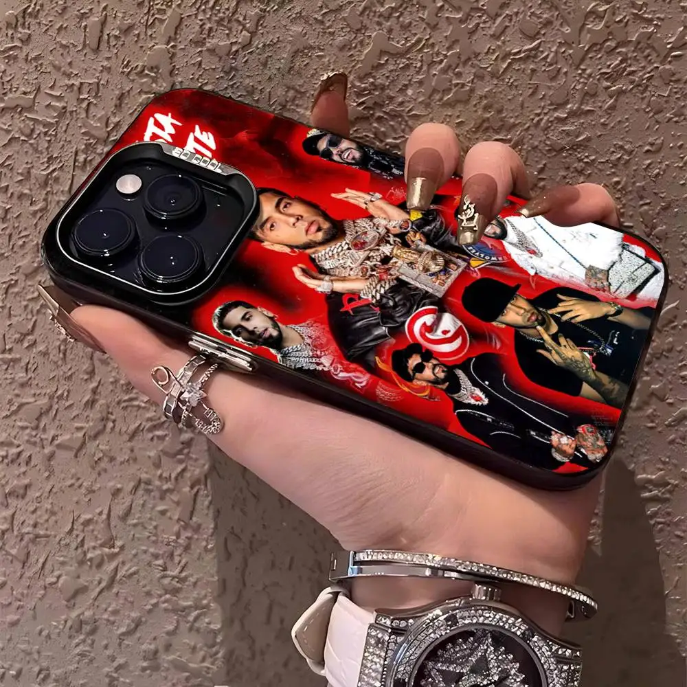 Hot Rapper A-Anuel AA Phone Case Color Silver Shell For LPhone 17 16 16e 15 14 13 12 11 Pro Max Plus