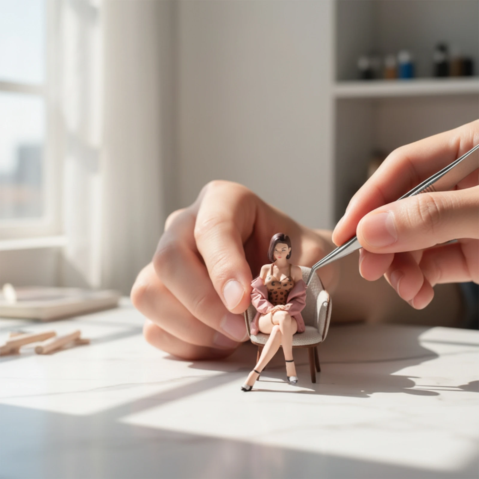 figurine-de-femme-assise-figurine-de-femme-debout-tres-detaillee-figurine-feminine-en-pose-modele-de-collection-materiau-en-resine