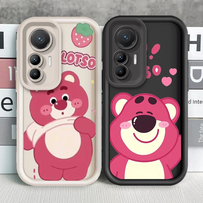 

Cute Lotso Huggin Bear Eye Ladder For Xiaomi MI 14 12T 11 Lite Poco M3 X5 X4 F5 F4 F3 F2 GT Pro 5G Cover Phone Case