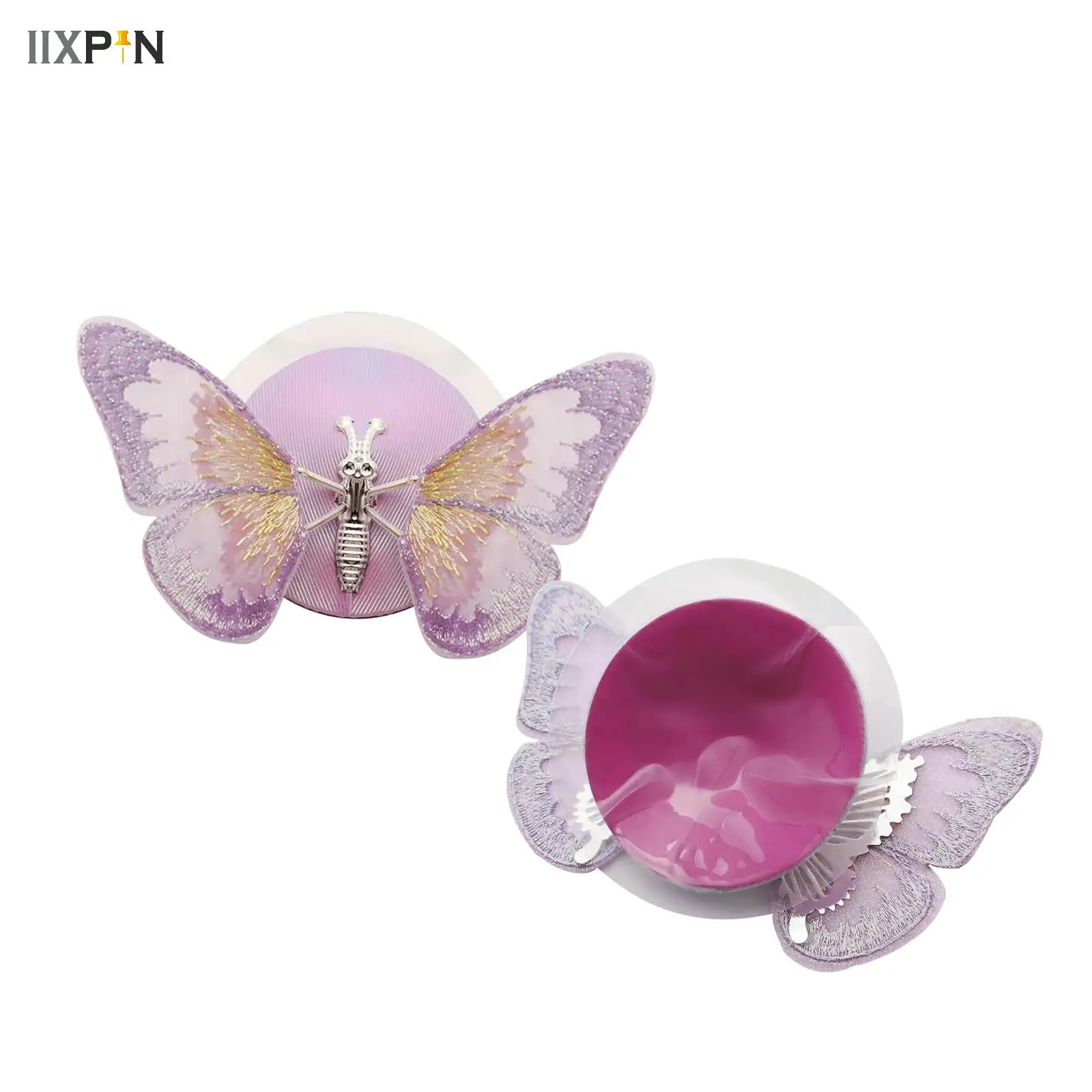 

1Pair Butterfly Nipple Cover Women Lingerie Movable Adhesive Three-dimensional Embroidery Breast Chest Patch Costume Accessory