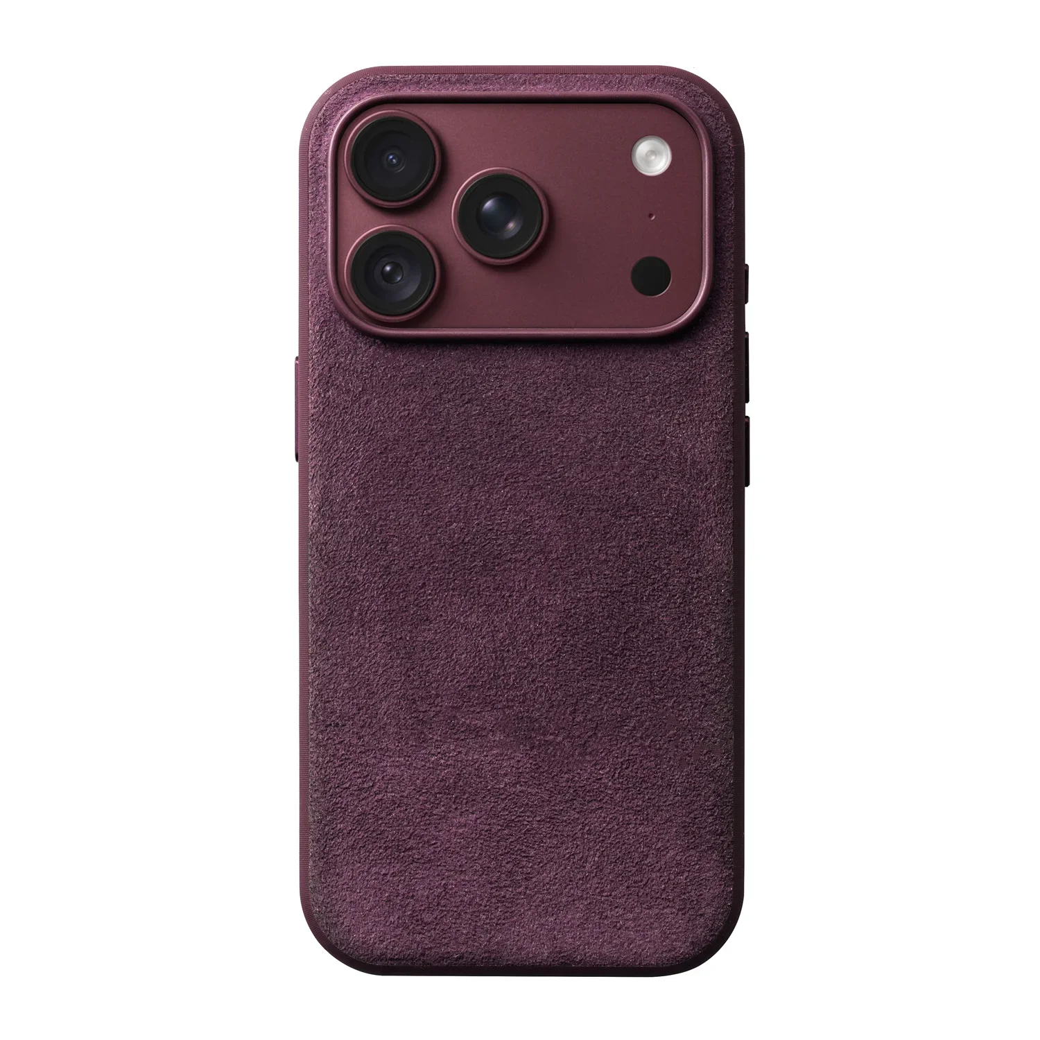 Etui ALCANTARA do iPhone 18 17 16 15 Pro Max, imitacja skóry zamszowej, kompatybilne z MagSafe, luksusowe etui biznesowe. — 2