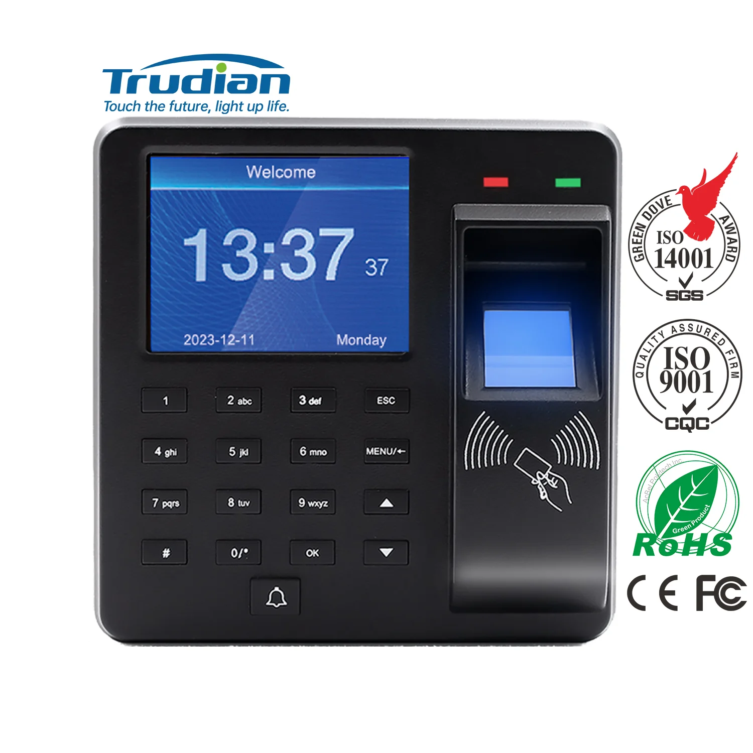 Hot Sale Fast and Accurate Fingerprint Time Attendance Machine Easy-to-Use Biometric Door Access Control