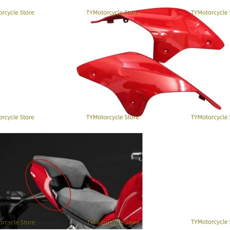 

red Motorcycle Rear Tail Side Fairing Cowl Fit For DUCATI Panigale V4 V4S V4R V2 Streetfighter V4 V4S V4R