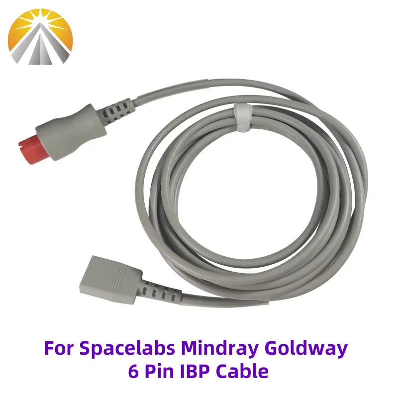 

6-контактный кабель-адаптер преобразователя IBP, инвазивный кабель артериального давления для монитора пациента Spacelabs Mindray Goldway
