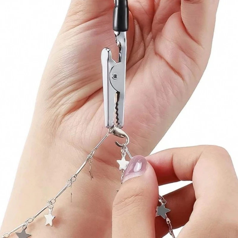 Bracelet Tool Jewelry Helper Plier Clip Equipment For DIY Necklace Watch Clasps And Closures Making Supplies Manufacturing Kit