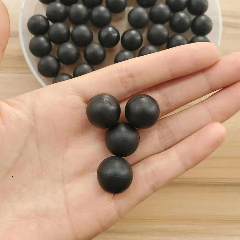 Black Round Solid Rubber Ball Diameter 2/2.5/3/3.5/4/4.5/5/5.5/6-25mm Sealing Rubber Ball Industrial DIY Parts