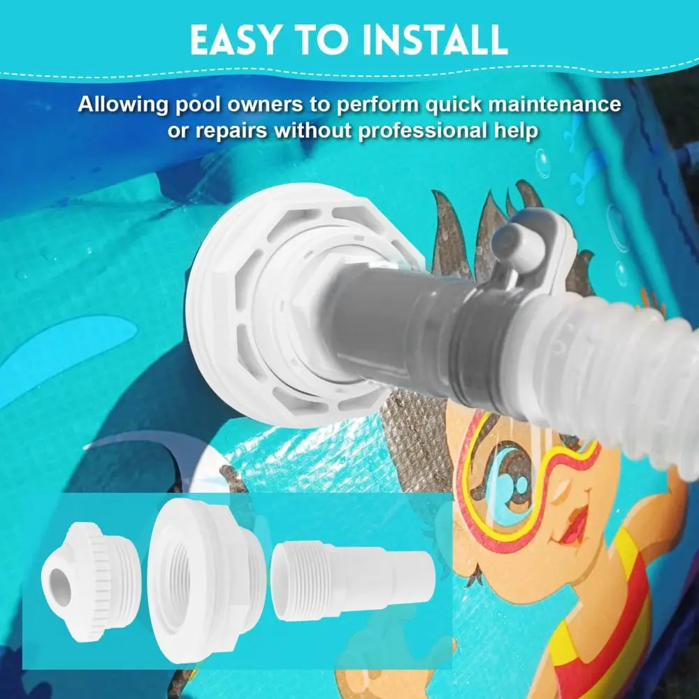 For Hayward SP1023 Spa Pool Jet Fitting 1.5 Inch Adjustable Wall Return Massage Eye Replacement Water Nozzle