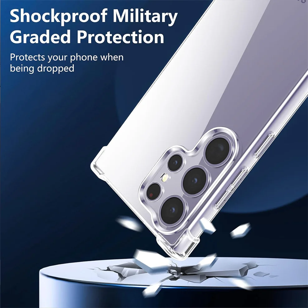 Clear Case for Samsung S24 Ultra 5G Soft Shockproof Silicone Phone Cases S 24 Ultra Cover Samsung Galaxy S24 Ultra Case image 2