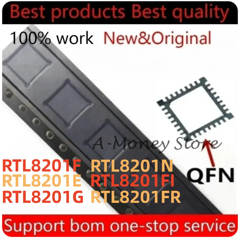 

(2-5pcs)RTL8201F RTL8201E RTL8201G RTL8201FI RTL8201FR RTL8201N -VB-CG -CG QFN