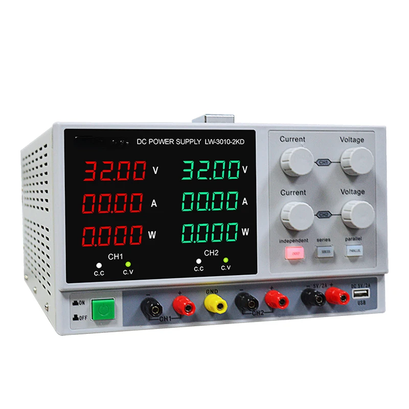 Model LW-1003-2KD 100V 3A Dual Output High-precision DC Power Supply With Power And Two Colors 4 Digits LED Display