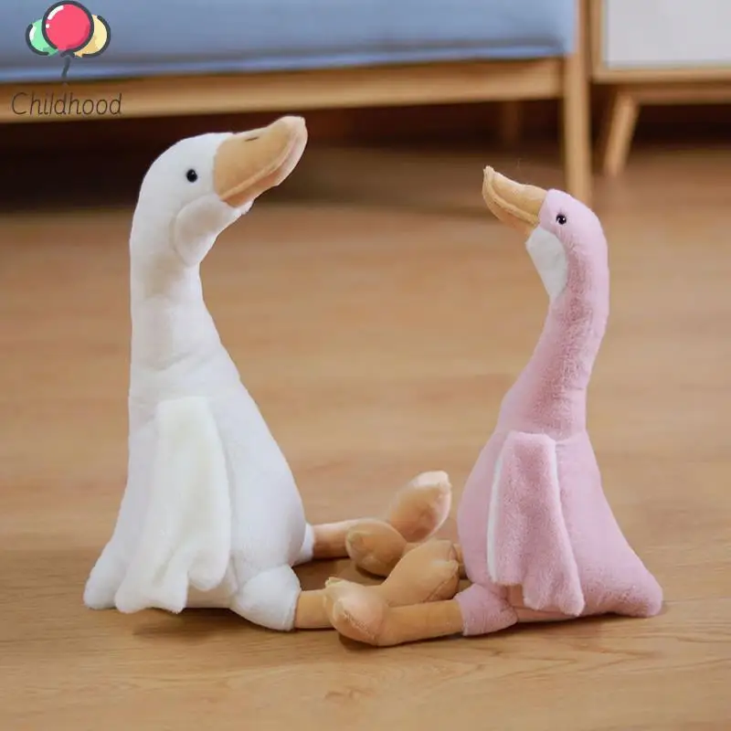 1Pc 35cm Long Neck Goose Stuffed Plush Doll Cute Soft Stuffed Dolls Plushie Animals Toys For Kids Baby Children Birthday Gifts