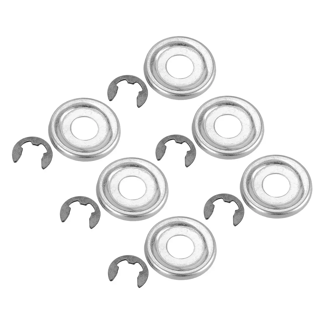 0000 958 1022 6 Sets Clutch Sprocket Disc Washer Ring & Clip Fit For Stihl 017 018 019 MS170 MS180 MS190 MS191 MS192 MS240 MS241