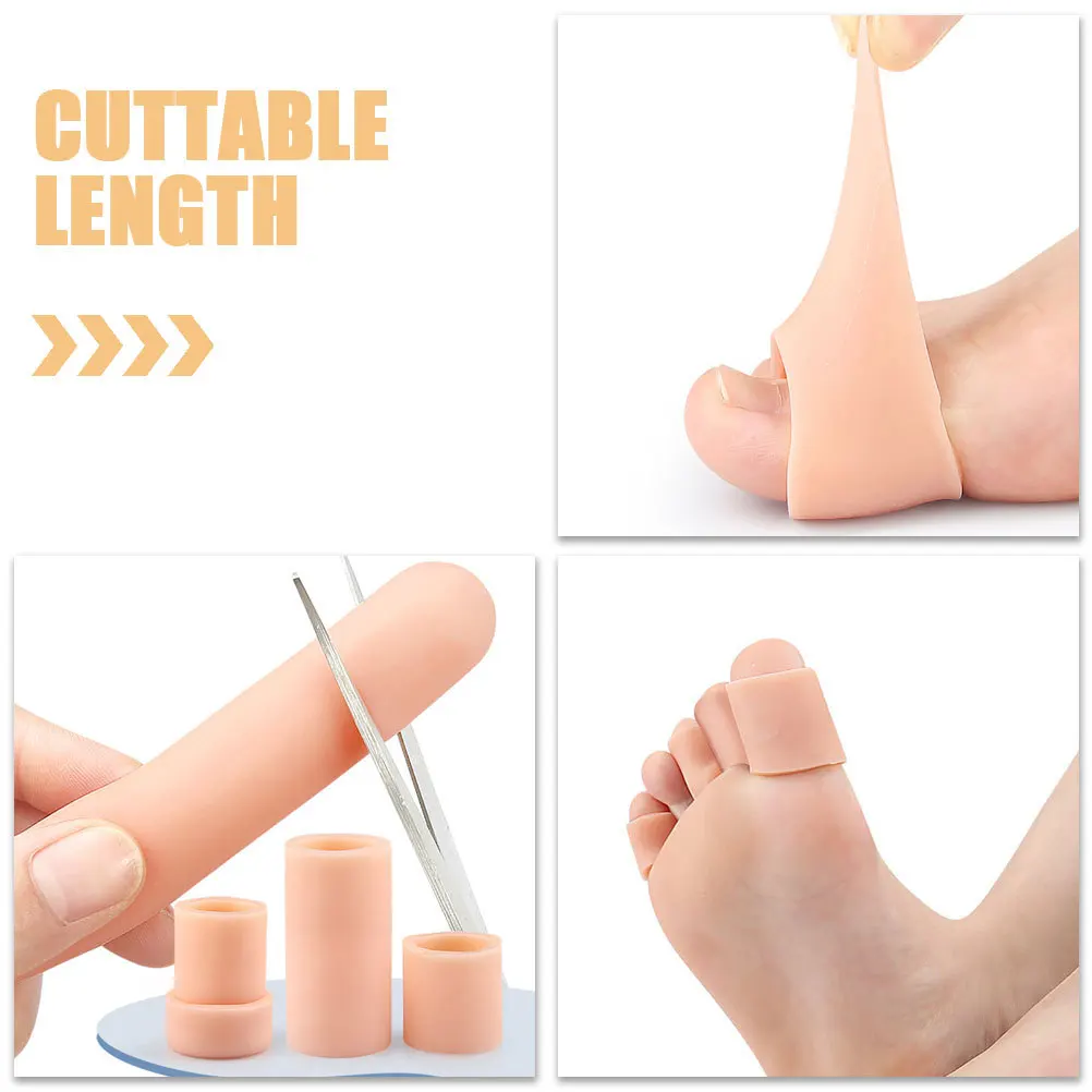 

5 шт., 5 упаковок, рукава для пальцев, удобные чехлы для пальцев, большие защитные чехлы Sebs, эластичные, антифрикционные