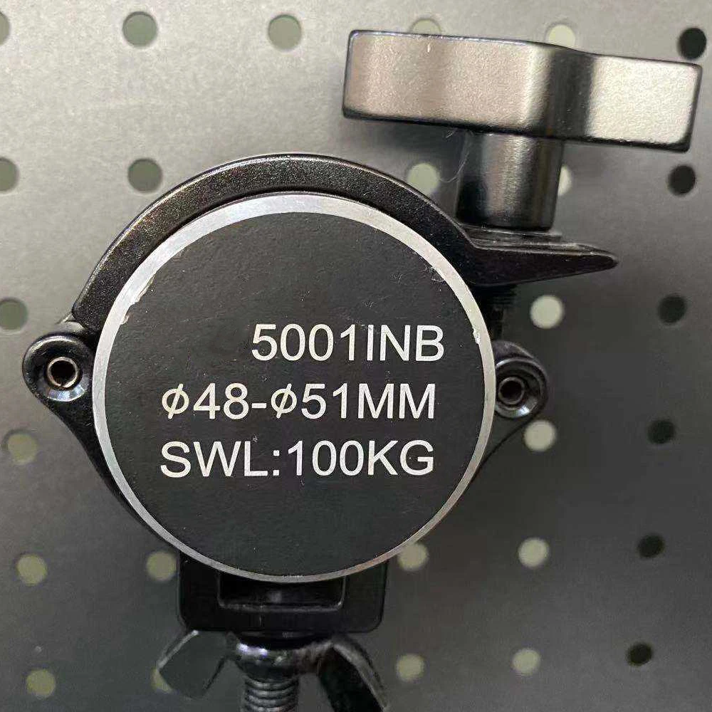 10pcs  Aluminum Stage Lighting Truss Clamp 48-51mm Tube Load 100kg Aluminum Clamp Truss Hook Pipe Coupler 360 Degree Rotate Hang