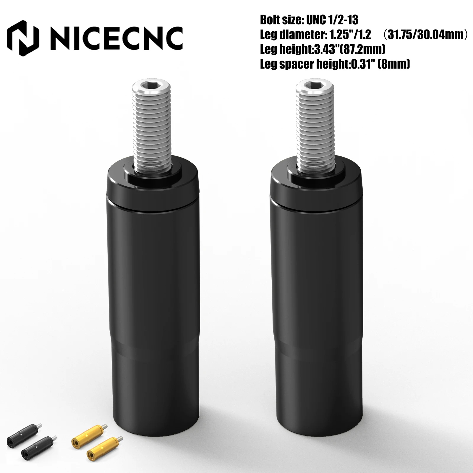 

Handlebar Riser Extensions Legs For Harley Sportster 883 1200 Dyna Super Glide Street Bob FXBBS 114 Low Rider S Softail Deluxe