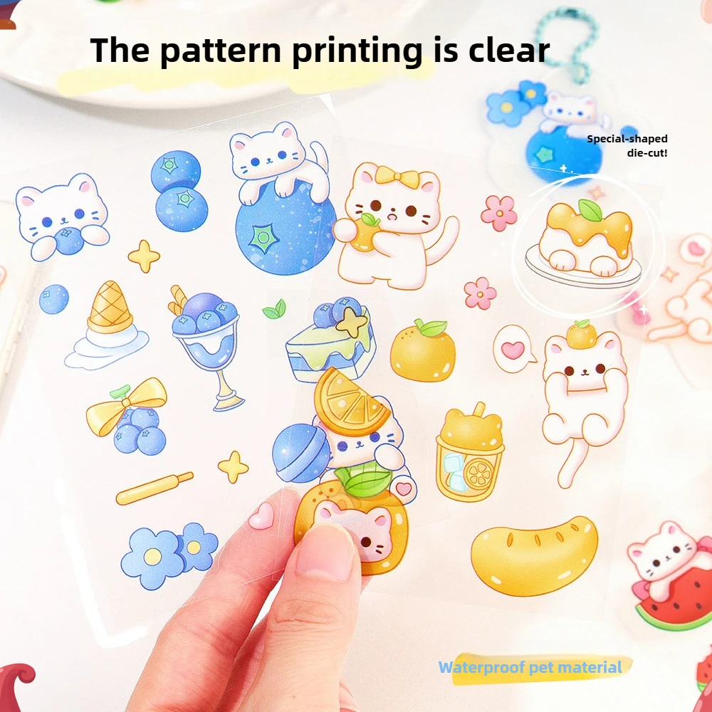 40 Pcs Original random Cartoon Hand Account Sticker Cute Capybara PET DIY Sticker Waterproof Water Cup Phone Case Decorative