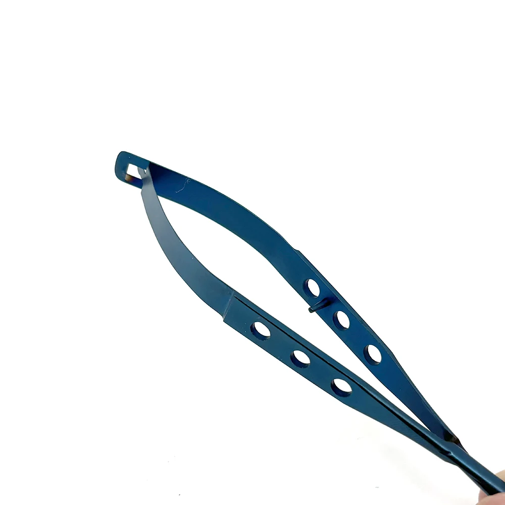 Medical Scissors Conjunctival Blunt Curved Tip Titanium Coated for Precision Dental Surgery & Ophthalmic Operation Tools