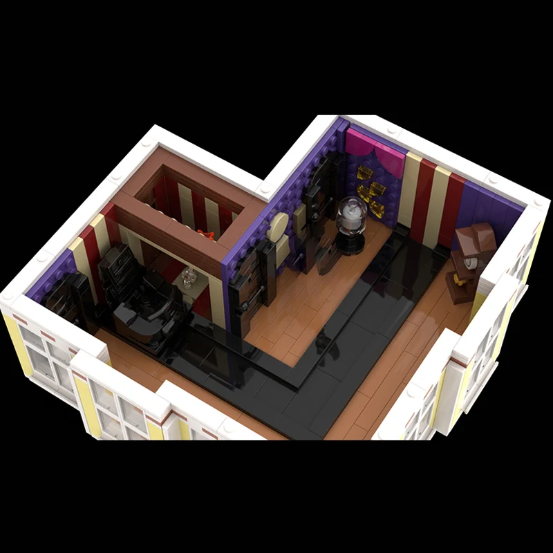 City Street View Model MOC Building Bricks Deluxe Street Corner Modular Technology Gifts Holiday Assemble Children Toys Suit