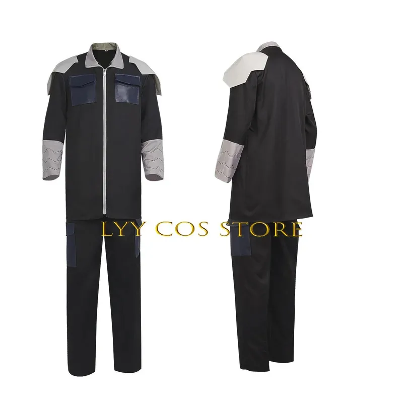 시야오 시노미야 코스프레 애니메이션 8호 할로윈 의상 남성 괴수 무기의 전사 8 시노미야 이사오 의상 유니폼 가발 세트