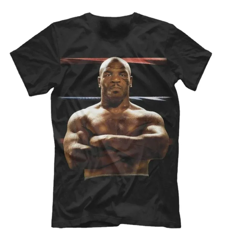 

Mike Tyson T-Shirt, Iron Boxing Box Fight Tee, Men's Summer Cotton O-Neck Short Sleeve T Shirt New Size S-3XL
