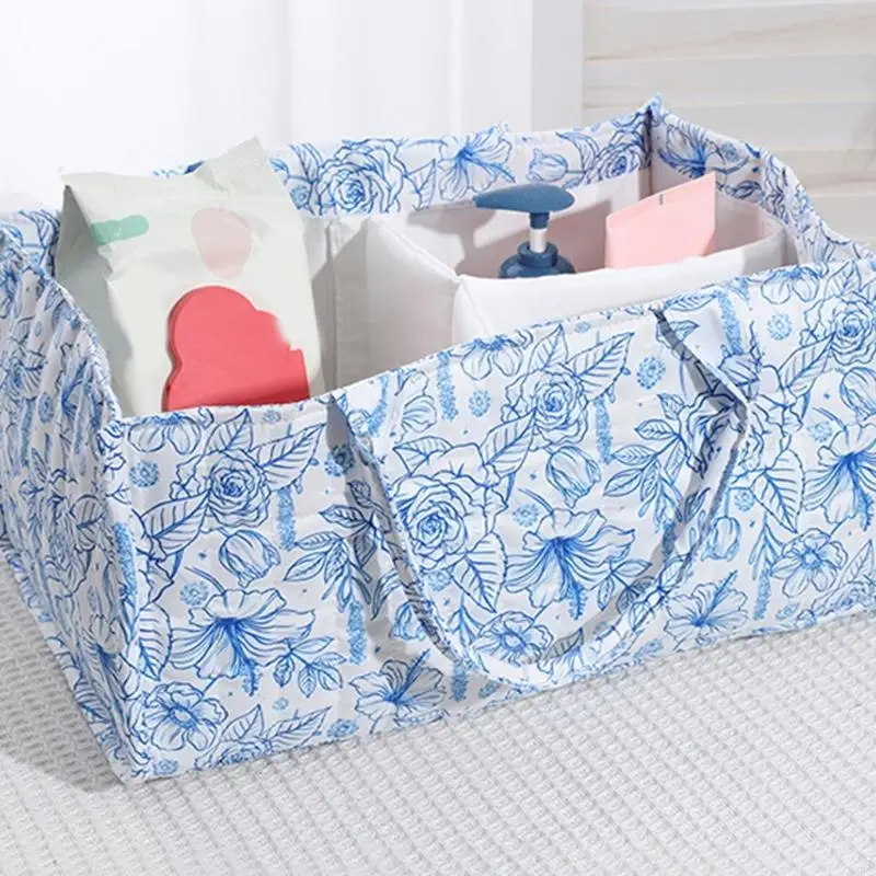 Compact Baby Cloth Diaper Holder With Portable Design And Stylish Prints A2UB