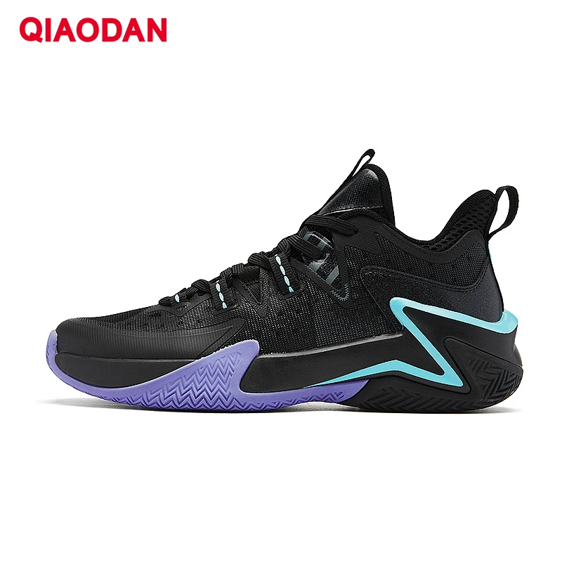 QIAODAN Mesh Basketball Shoes Teenager\'s Sports Shoes 2024 Summer New Men\'s High-top Non-slip Breathable Shoes XM25240110F