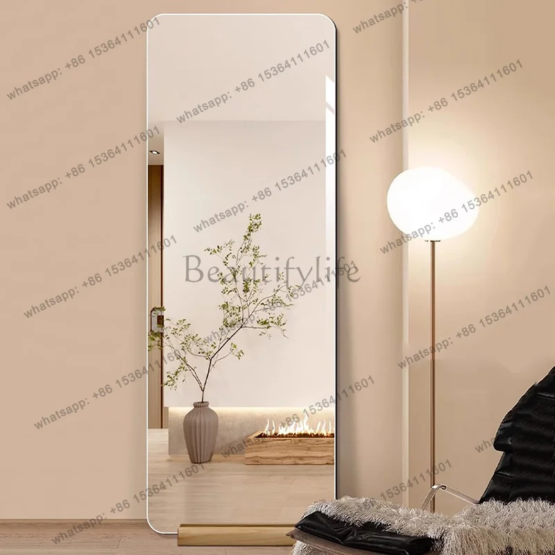 LD Bedroom Square Mirror Long Modern Shower Bathroom Funky Barber Items Vanity Mirror Standing Floor Espelhos