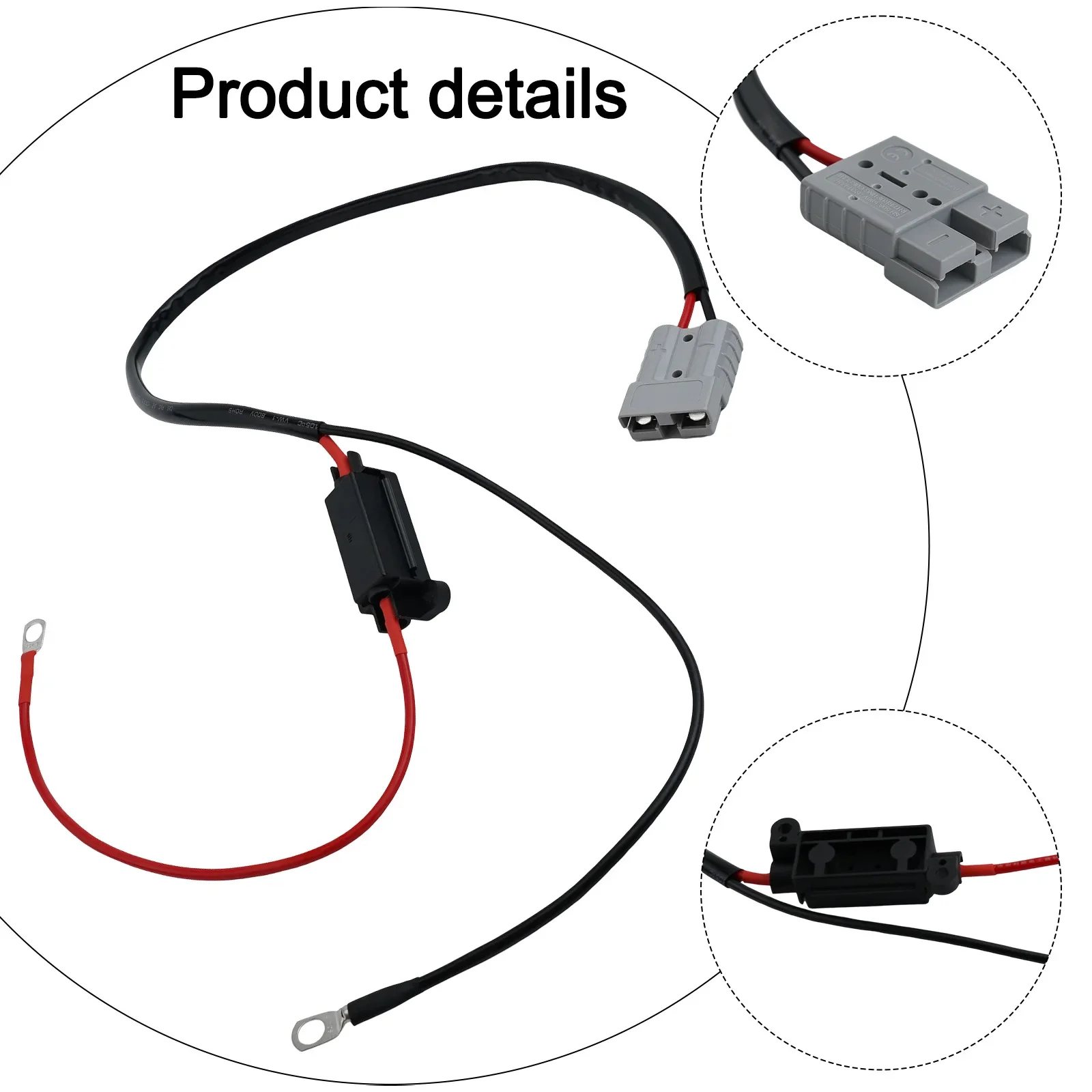 Power Connections Battery Quick Connect 40A Fuse Enhanced Cable Management Solution Stainless Steel Connectors