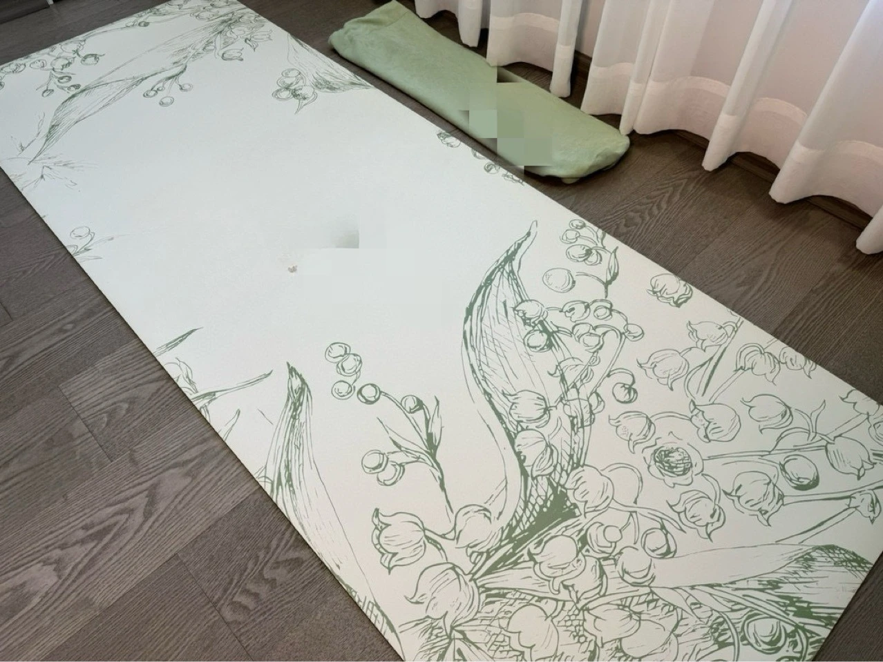 

Lily of the Valley rubber, yoga mat, thickened, non-slip, fitness mat, household