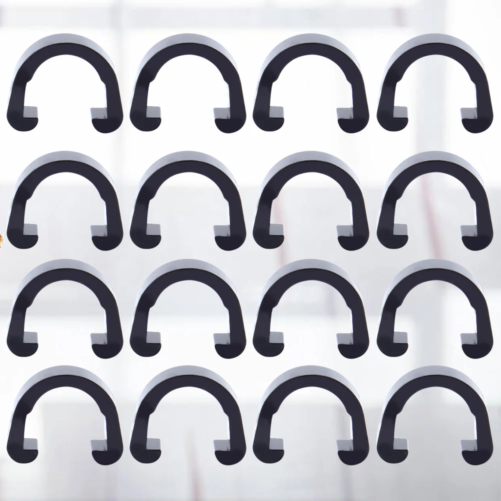 

100pcs Bicycle Brake Cable Clamps Wire Tubing Clips For Mountain Bike Reusable Durable Plastic Line Fixing U Shaped C Clip