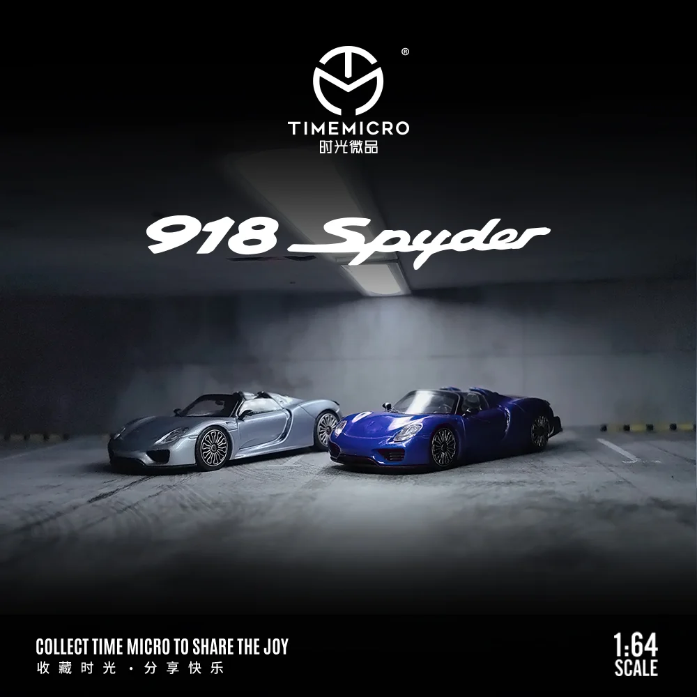 X-T 1:64 918, синяя картина, модель автомобиля из сплава для коллекции и дисплея