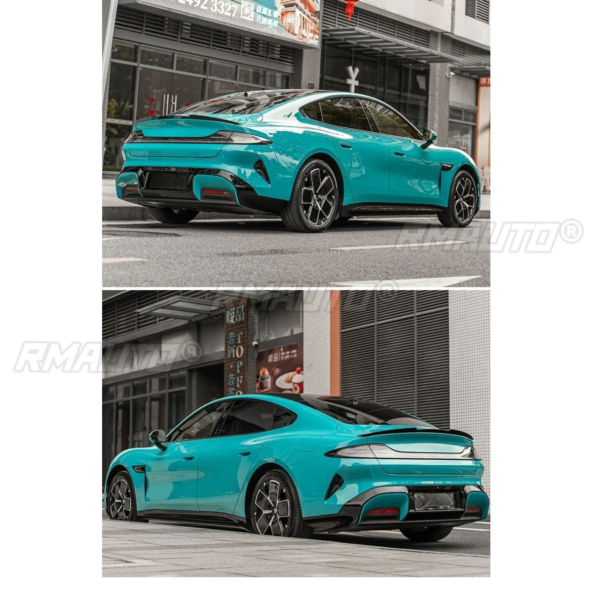 ل Xiaomi SU7 الملحقات الخارجية سيارة الخلفي سبويلر الجناح الجذع المفسد الجذع الجناح سقف المفسد الخلفي سقف الجناح الذقن طقم الجسم