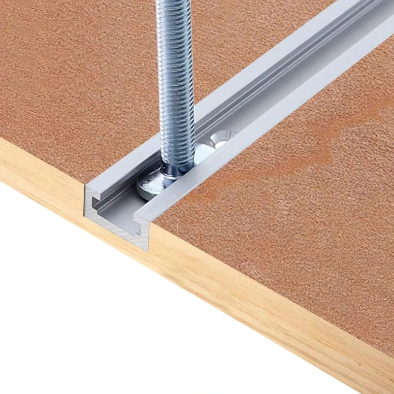 Woodworking Chute Rail 19x9.5mm T-track T-slot Miter Track Jig T Screw Fixture Slot Table Saw Router Table DIY Tools