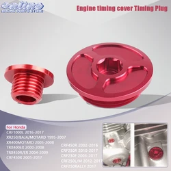 Engine Timing Plug Cover For Honda CRF 250R 450R 450X 230F 250L 250M 250 Rally 1000L XR 250 400 Motard Baja TRX 400EX 450ER