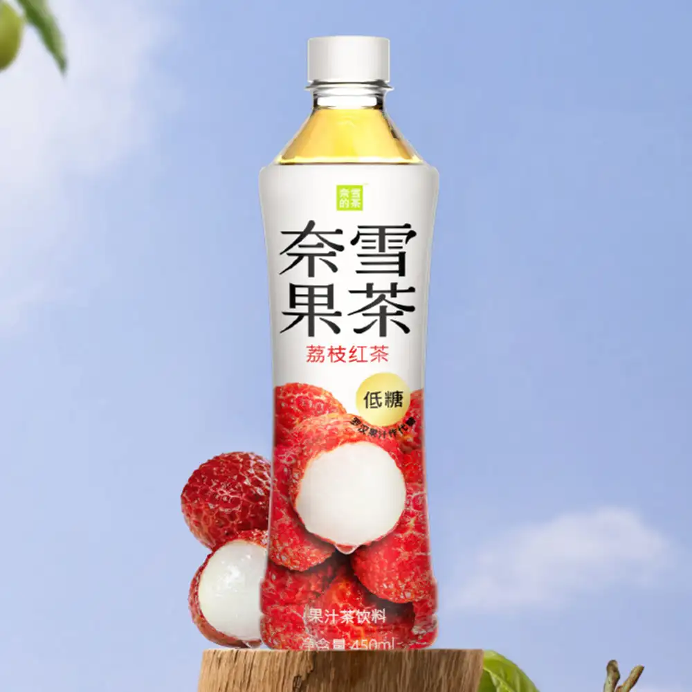 Tè nero Nayuki Lychee-zucchero basso, 450ml x 15