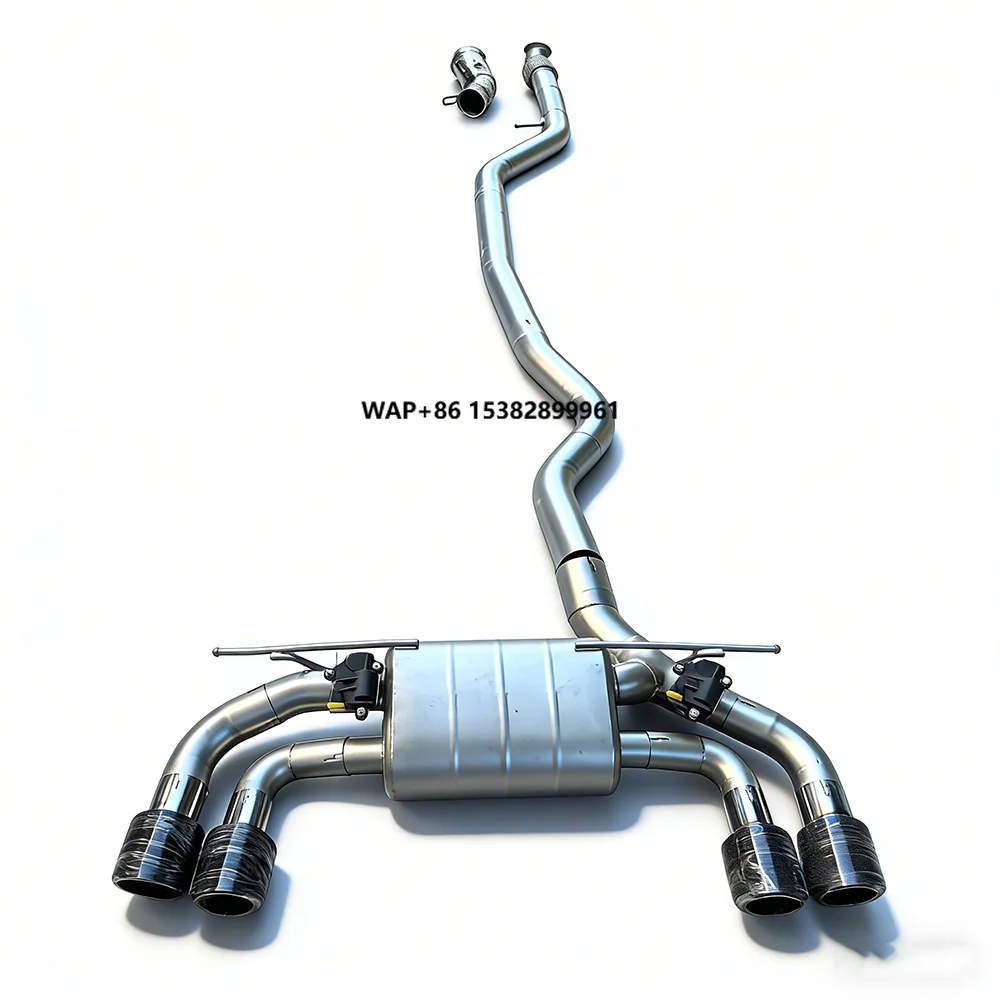 Factory Custom Valve Muffler Exhaust Pipe for M135/M235i N55 B48 F22 F40 F44 3.0t Escape Exhaust System 4 Tips with Remote