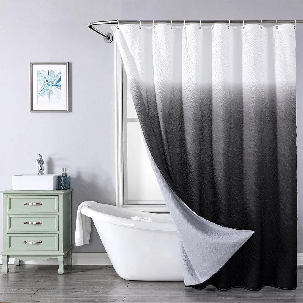 100 Waterproof And Mould Proof PEVA Shower Curtain Exquisite Craft Non -through Extra Thick Hygienic 100 Water Prood