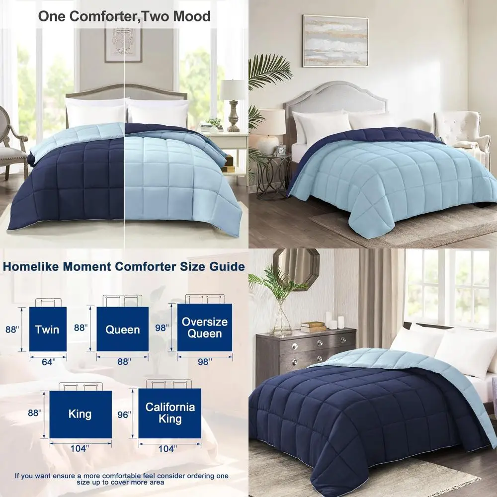 

Одеяло Comorter King Size — синее, с наполнителем, аналог пуха, для кровати King Size, легкое, стеганое, всесезонное.