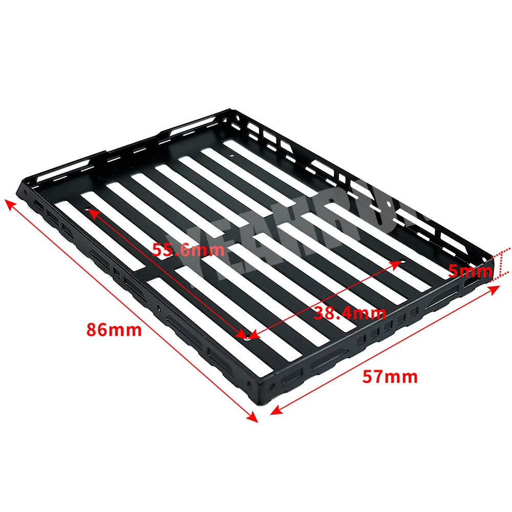 YEAHRUN 1 szt. Bagażnik stojaka metalowy dach do MINI-Z Kyosho 4x4 Wrangler 1/24 gąsienica RC Model ciężarówki elementy dekoracyjne