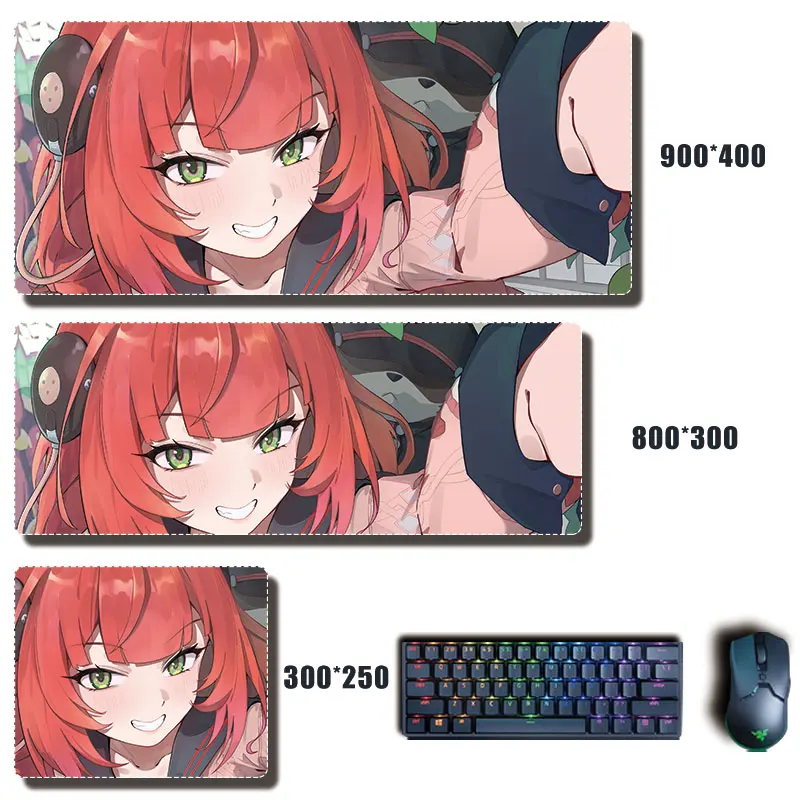 Ukinami Yuzuha Mouse Pad Anime Zenless Zone Zero Mousepad Computer Keyboard Large ZZZ Pc Gaming Accessories Office Desk Mat
