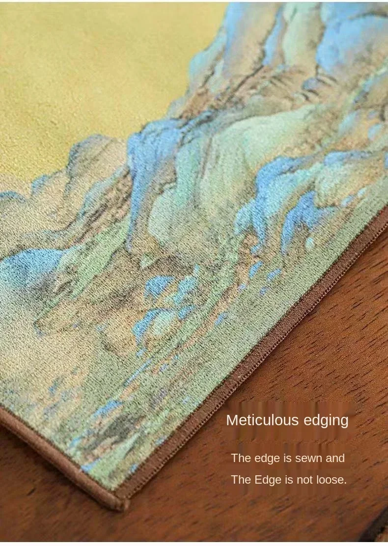 Suede Tea Towel Household Zen Tea Table Tea Cloth High-grade Clay Absorbent Mat Kung Fu Napkin Accessories