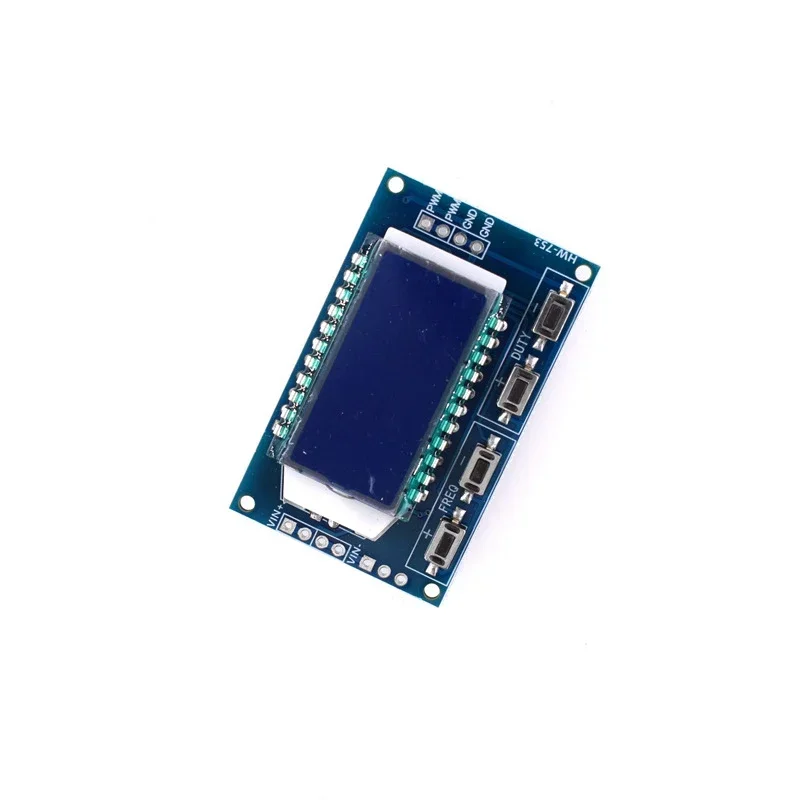 PWM Pulse Frequency Duty Cycle Adjustable Module, 1Hz - 150Khz, 3.3V - 30V, LCD Display, Signal Generator PWM Board Module