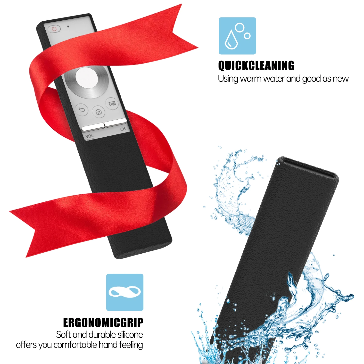 SIKAI حالة واقية حالة متوافق مع سامسونج QLED OneRemote BN59-01265A BN59-01270A BN59-01300J BN59-01300G عن غطاء