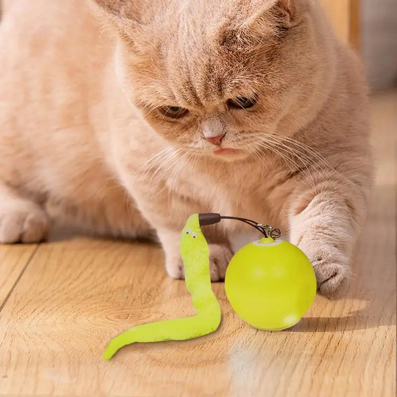 Cat Automatic Rolling Ball Smart Automatic Rolling Pet Toy Battery Powered Ball Toy Portable Kitten Ball For Exercise Relaxing