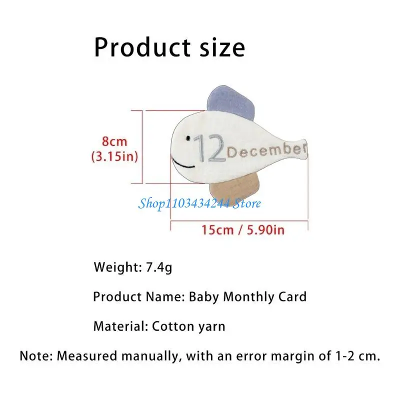 رقم الرسالة بطاقة الميلاد الشهرية سنة واحدة مائة يوم هدية الطفل بطاقة تذكارية ديكورات غرفة الأطفال حديثي الولادة #6