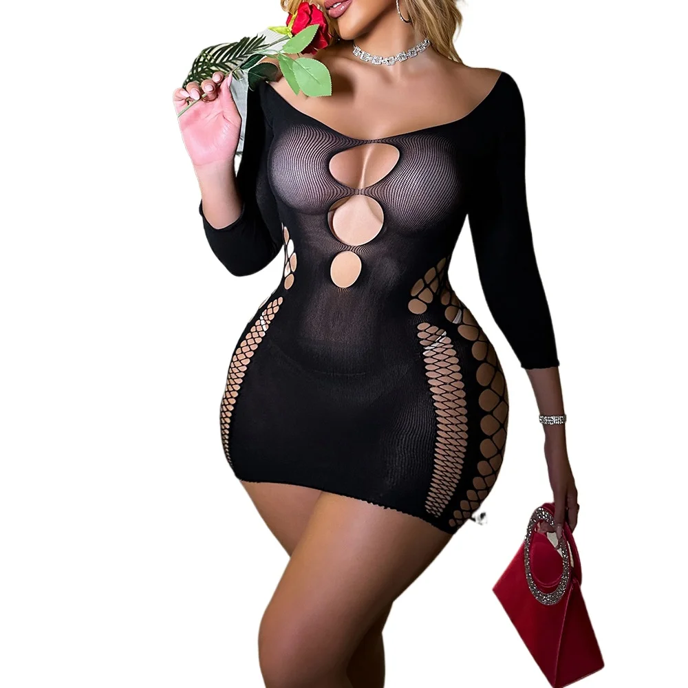 

Open Crotch Fishnet Pantyhose Sexy Stockings Thigh High Garter Belt Plus Size Lingerie Mesh See Through Lace Hollow Out Hosiery