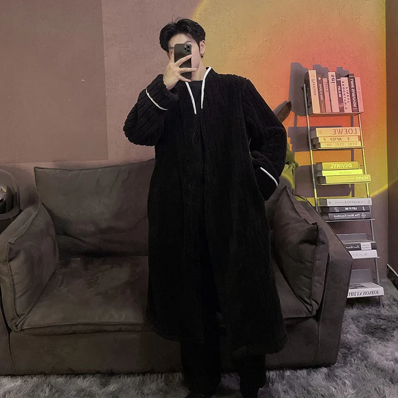 Black 7401 suit (zipper robe + pants)